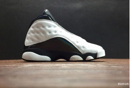 414571-115 AIR “BARONS JORDAN 13 HOLOGRAM” WHITE RETRO MENS GREY 1013
